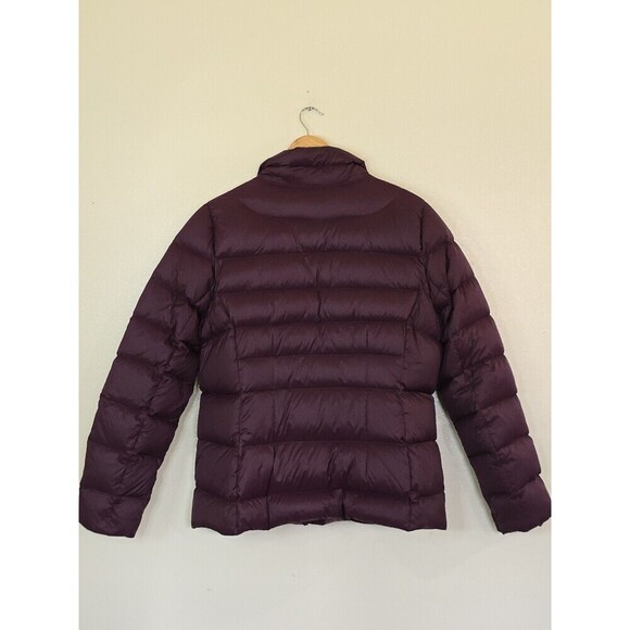 Lands End Puffer Jacket Womens Size Medium Feather Fill Purple Magenta - Picture 8 of 10
